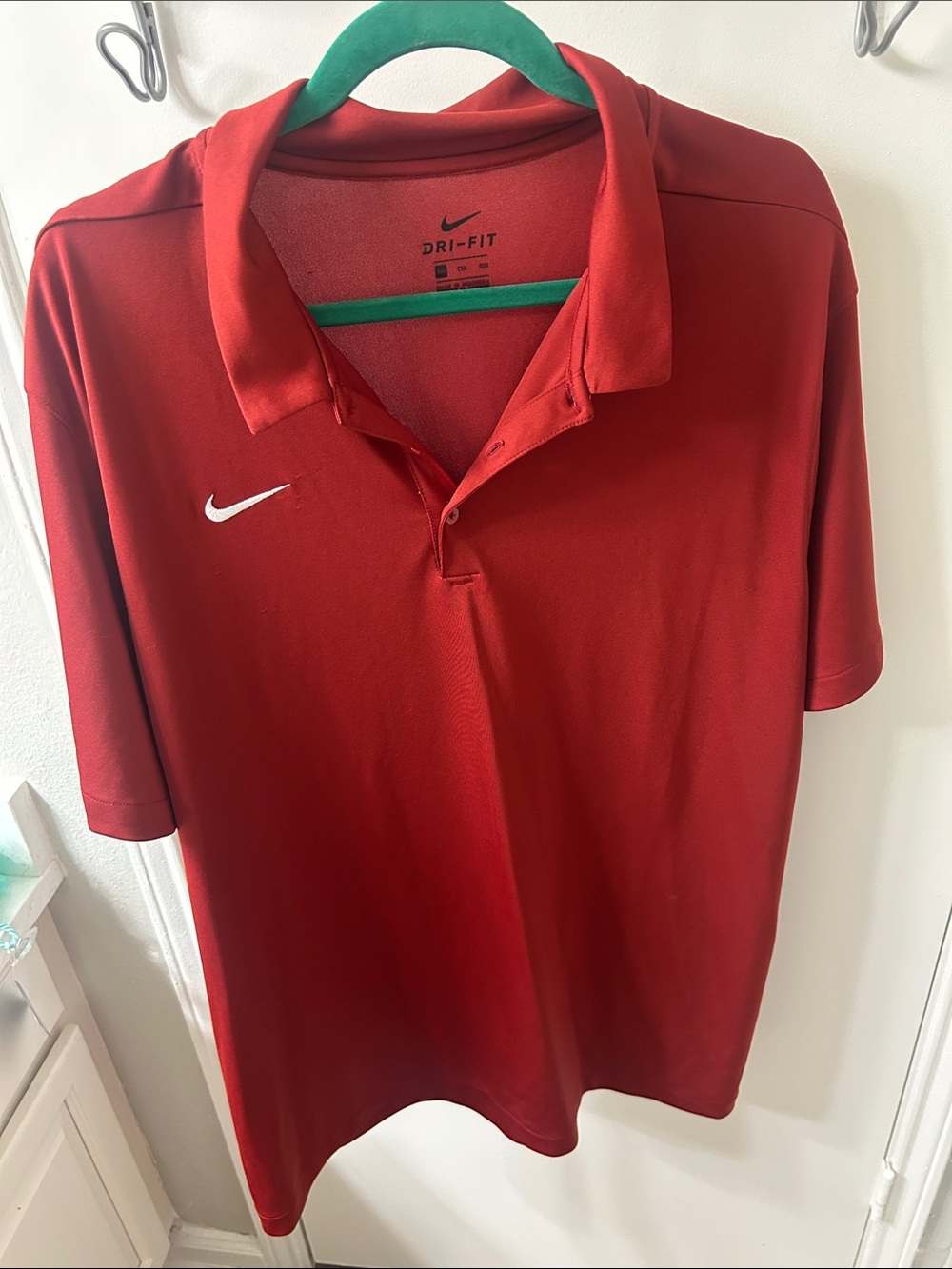 Nike Red Dri-FIT Polo Shirt - XXL